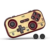 IINE Retro Pocket Game Controller, Wireless Gamepad for Switch/Steam Deck/PC/iOS/Android | Mini Portable Controller with Hall Joystick, 1000Hz Response Rate, Customizable Buttons, 600mAh Battery
