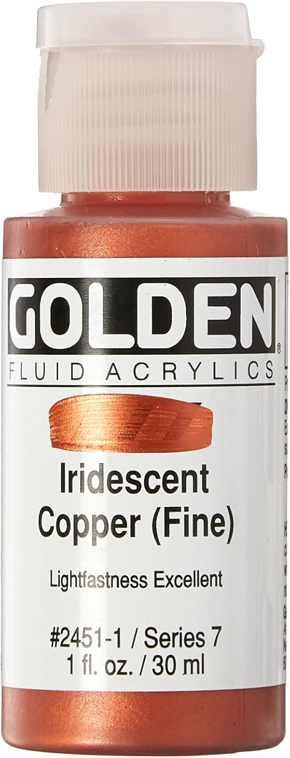 ProArt Golden Fluid Acrylic Paint 1 ozIridescent Copper Amazon.co.uk
