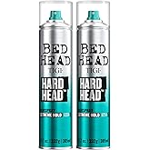 TIGI Bed Head Hard Head Hairspray 2-Pack &ndash; Extreme Hold Hairspray, Dries Instantly, Adds Shine, Vibrant Apple Scent, 11.7 Oz Ea