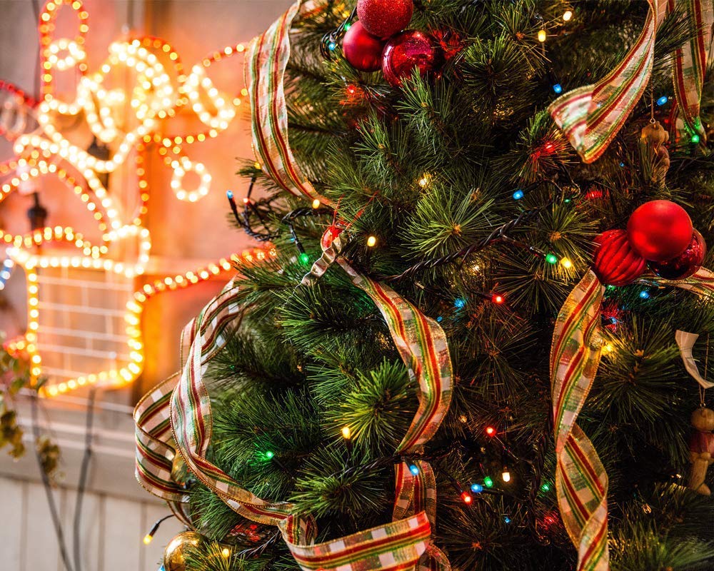 Dolucky Solar String Lights 72ft 200 LED 8 Mode Waterproof Christmas Solar Lights Outdoor Decorative Ambiance Light for Patio Lawn Garden Fence Balcony Party Holiday Christmas Decorations(Multicolor)