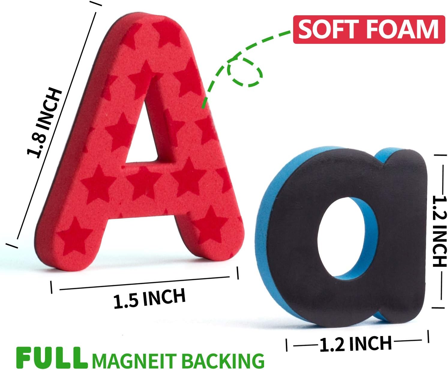 192 Pcs Magnetic Letters Numbers 9 Color(With Pattern Blocks,Symbols) Foam Set, Alphabet Magnets Gift for Preschool Kids Children Toddler Educational Fridge Refrigerator Toy, Classroom School Learning: Toys & Games