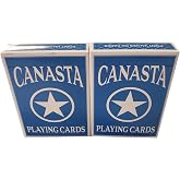 Merz67 LLC 2 Deck Canasta Playing Cards Set w/Points, Blue Back