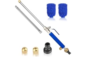 YILIAW Extendable Hydro Jet Washer High Pressure Power Washer Wand with Hose Nozzle Garden Watering Sprayer Wand Lance for Car Pet Gutter Patio Window