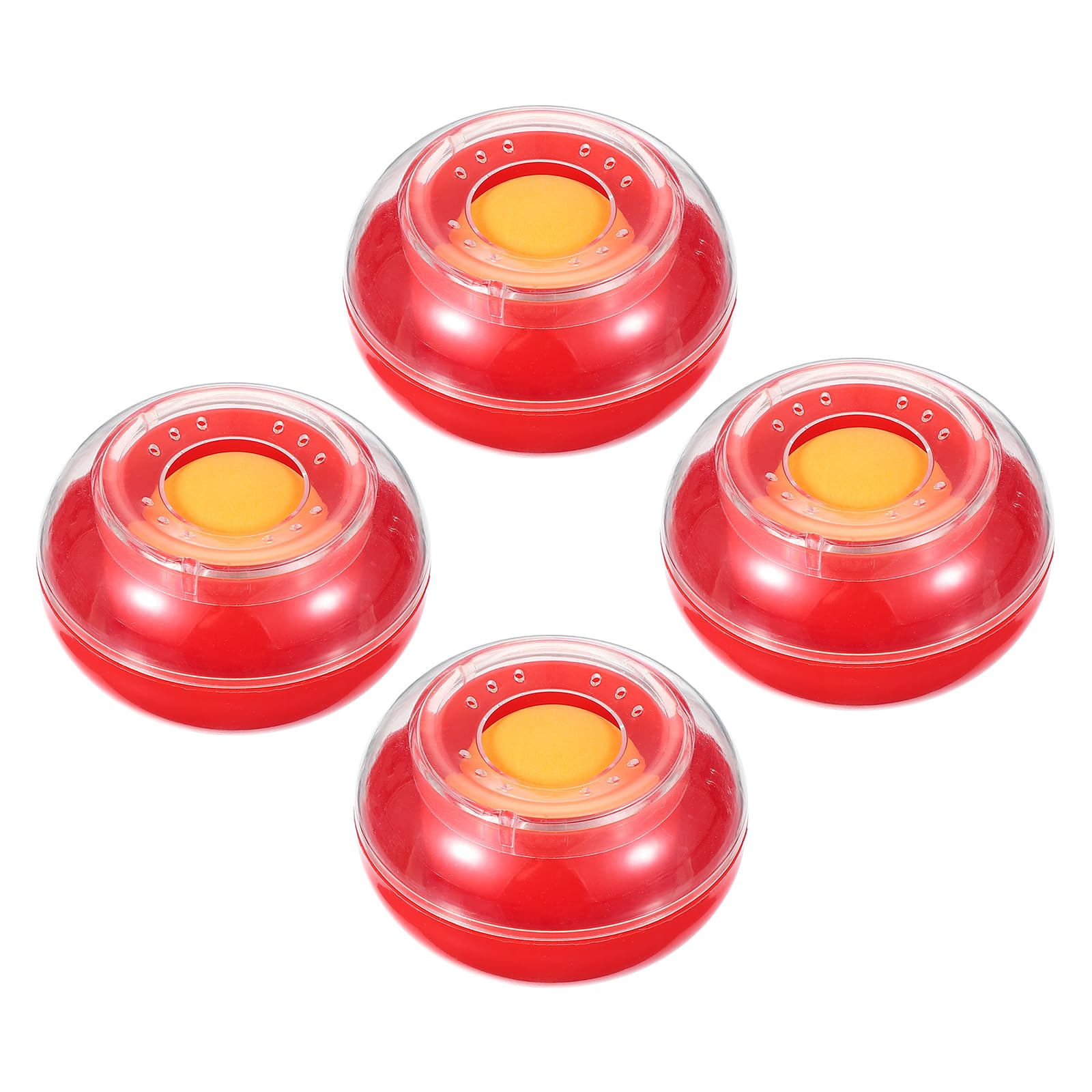 PATIKIL Fingertip Moistener, 4 Pcs 3 Inch Plastic Reusable Non-Slip Finger Moistener Finger Damper for Bank Papers Bills Documents Counting, Red