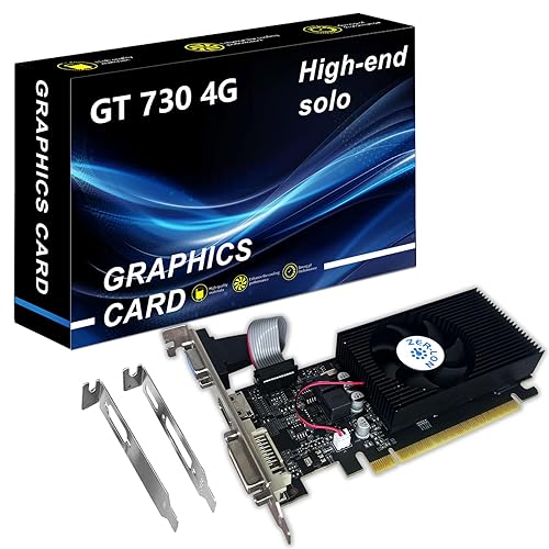 GT 730 Graphics Card, Computer Low Profile GPU, 4GB 128Bit GDDR3