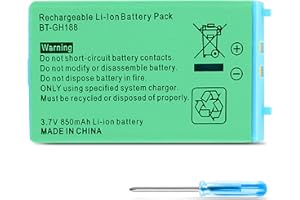 Gameboy Advance SP Battery Pack, 850mAh Replacement Rechargeable Lithium-ion Battery + Tool Pack Kit Compatible with Nintendo