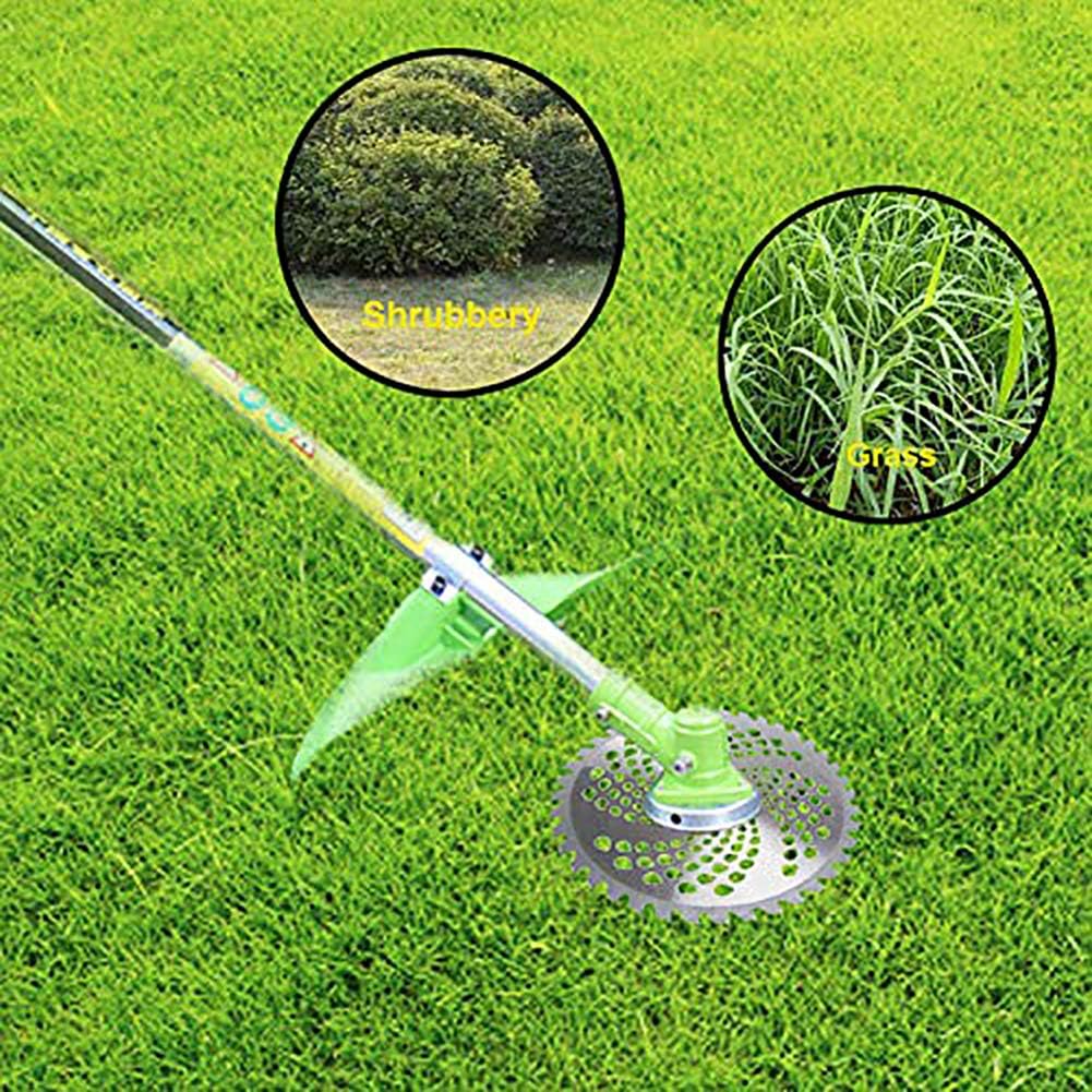SYITCUN 2Pack 40Teeth 10inch Alloy Steel Carbide Tip Brush Grass Cutter Trimmer Weed Eater Blade Multi-use Cut Through Like a Knife Through Butter: Garden & Outdoor