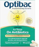 OptiBac Probiotics For Those On Antibiotics - Vegan Digestive Capsule 4.5B CFU