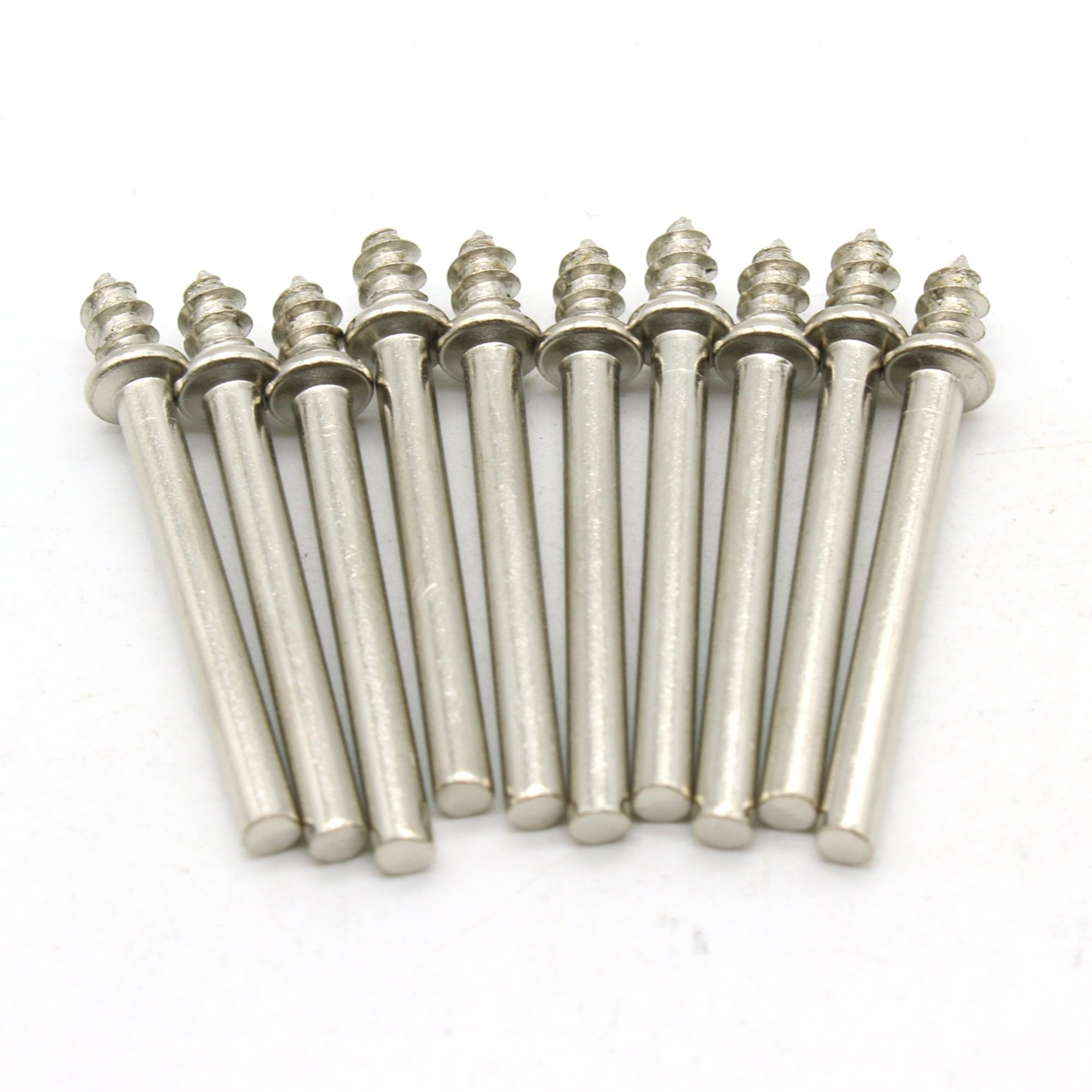 TEMO 10 pc #401 Screw Mandrel for Felt Polishing Wheel or Cone Tip with 1/8 inch (3mm) Shank fit Dremel and Compatible Rotary Tools
