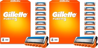 Gillette Fusion5 Razor Blades Men Pack of 16 with Precision Trimmer 5