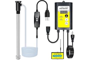 JUPSDDTH 2000W Pool Heater for Outdoor Small Above &Inground Ground Swimming/Inflatable/Baptistry/Baptismal Pools, 120V Submersible Bathtub Liquid Portable Immersion Water Heaters