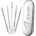 Blackhead Remover Pimple Popper Tool Kit Comedone Acne Blackhead Extractor Tool for Nose, Blemish Whitehead Extraction Kit,St