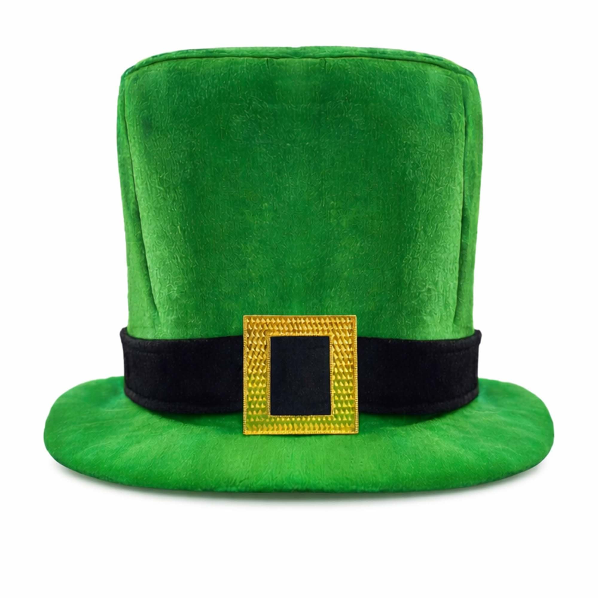 Active Star St. Patrick’s Day Leprechaun Costume Accessory Set – Adult Green Top Hat with Buckle, Irish Braces & Glasses Fancy Dress Festival Outfit