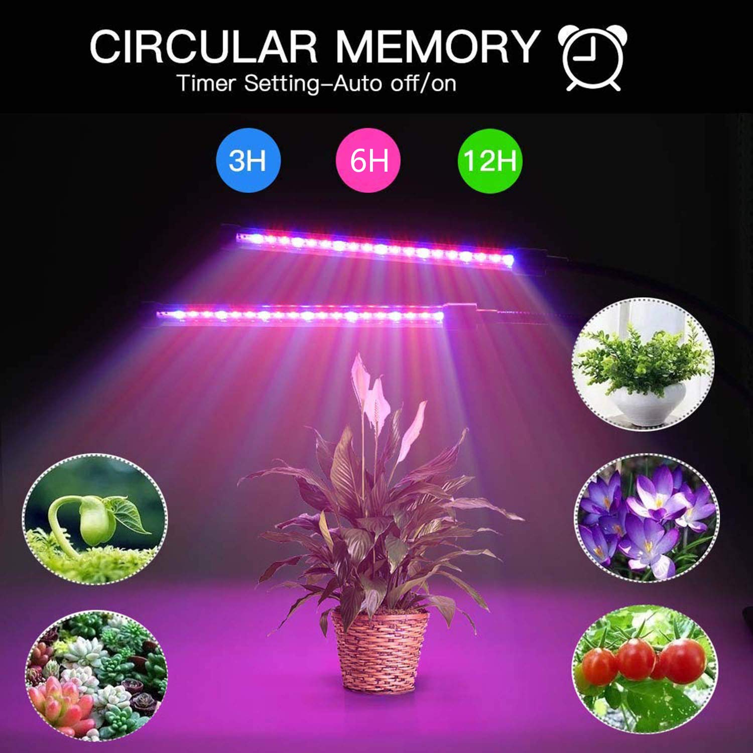 semoon usb lamparas para plantas luces