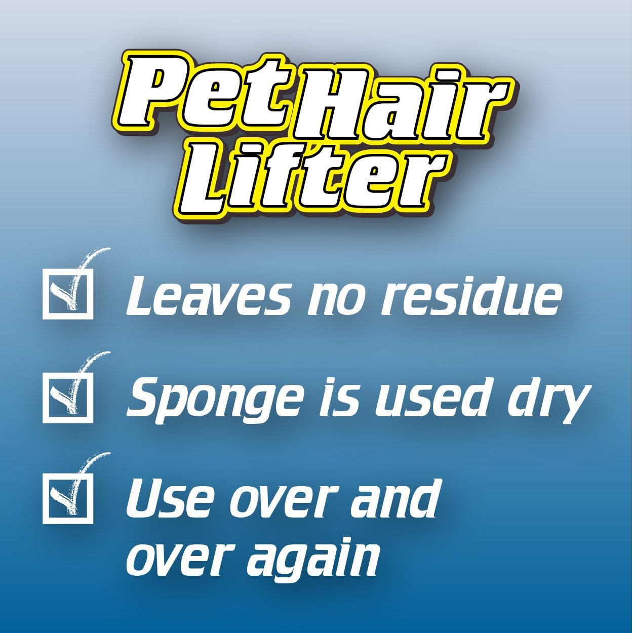 Gonzo Pet Hair Lifter - Remove Dog, Cat and Other Pet Hair from Furniture, Carpet, Bedding and Clothing - 1 Sponge: Home & Kitchen