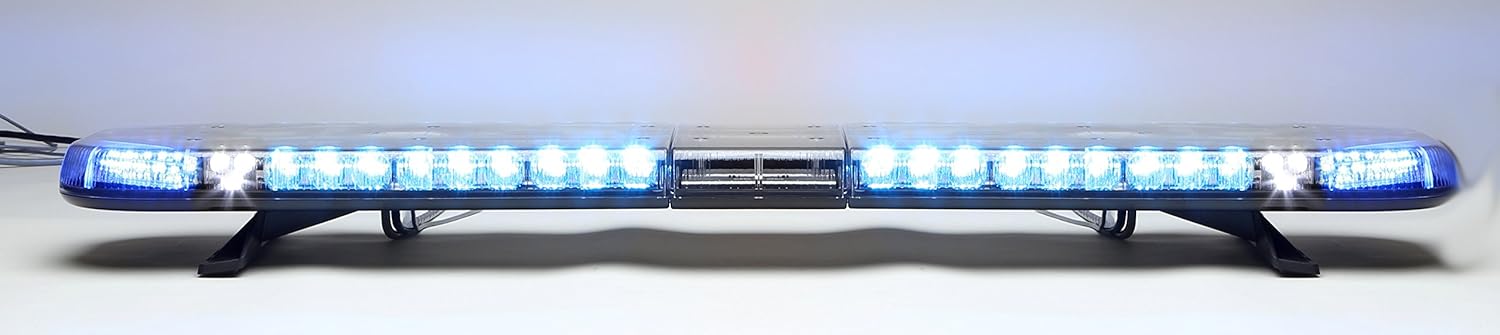 Amazon Com Whelen Justice Led Light Bar All Blue With Take Downs And Alleys 50 Je8sp1b Automotive