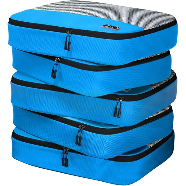 Amazon.com | Amazon Essentials 4-Piece Packing Cubes Travel Accessories Set, Luggage Organizer with Double Zipper, Mesh Top, Space-Saving, Large, Black (Previously Amazon Basics) | Packing Organizers Amazon.com | Amazon Essentials 4-Piece Packing Cubes Travel Accessories Set, Luggage Organizer with Double Zipper, Mesh Top, Space-Saving, Large, Black (Previously Amazon Basics) | Packing Organizers