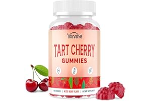 YONRAVE 3300mg Tart Cherry Gummies for Uric Acid Cleanse, Sleep, Gout, Joint & Kidney Support – Tart Cherry Extract with Celery Seed, Melatonin, Vitamin C – Detox & Antioxidant – Mixed Berry Flavor, 60 Count