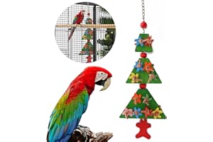 LUCKITTY Bird Toy, Natural Wooden Parrot Toys with Edible Coloring for Cockatiels Parakeets Macaw African Grey 鶹 Parrots