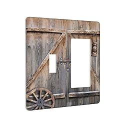 Wood Garage Barn Door Cabin 2 Gang Single