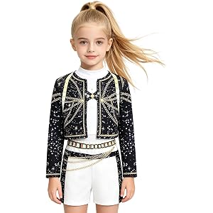 Golden Cosplay Costume Halloween Outfit Include Jacket, Tshirt, Shorts