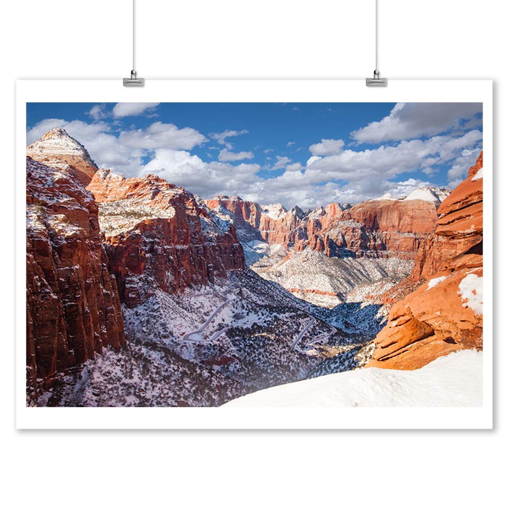  Zion National Park Utah Canyon In Winter