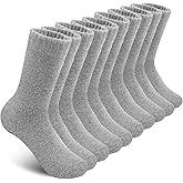 SIMIYA 5 Pairs Wool Socks Mens, Thick Warm Winter Soft Hiking & Casual Crew Socks