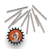 Lichamp 1/8" HSS Cobalt Drill Bits 10PCS with Three