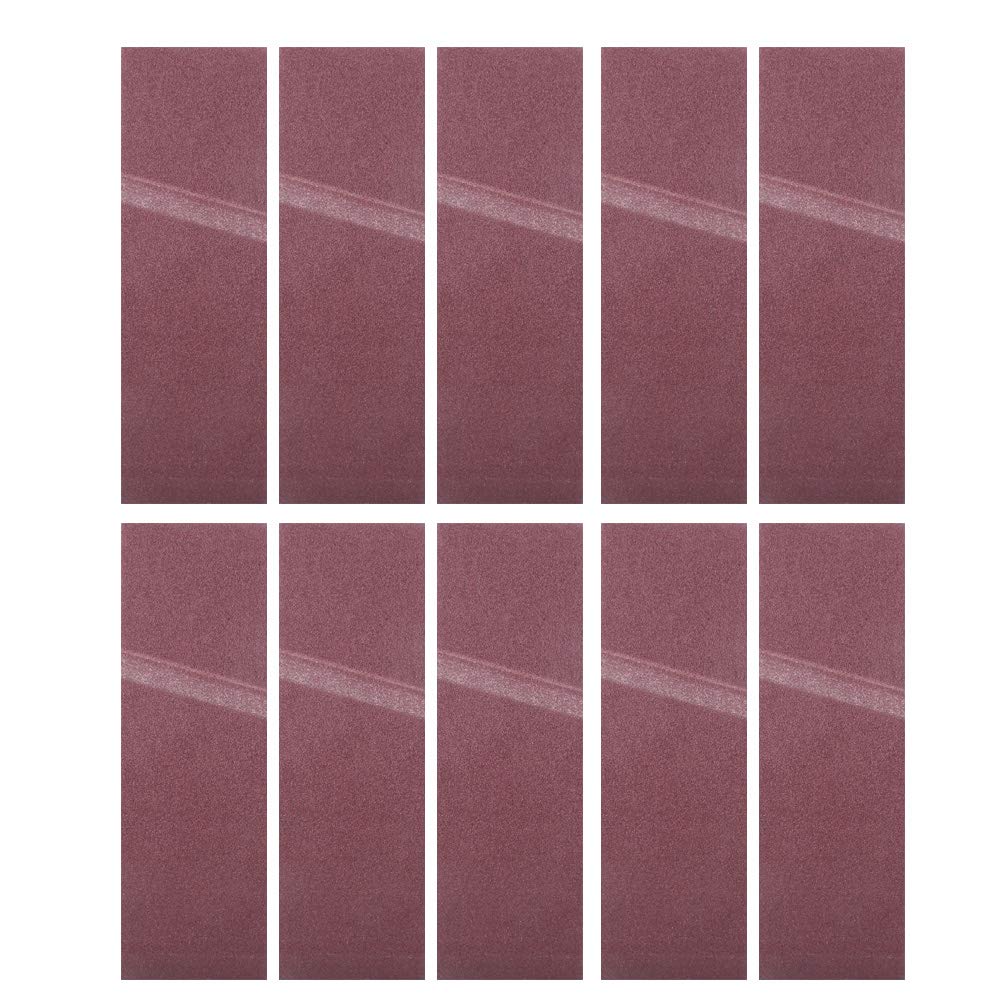 10pcs Sanding Belts 533x75mm (21x3 Inch) for Belt Sander 40-180 Grit Abrasive Bands Compatible with Makita & Porter-Cable