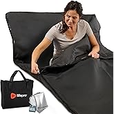 Lifepro RejuvaWrap Infrared Sauna Blanket with Low EMF and 9 Temp Levels | Features carbon fiber heating with detox wraps, waterproof interior, and storage carry bag for home wellness