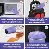 CS COSDDI Travel Mug Insulated Steel 380ml Leakproof Lid view 6