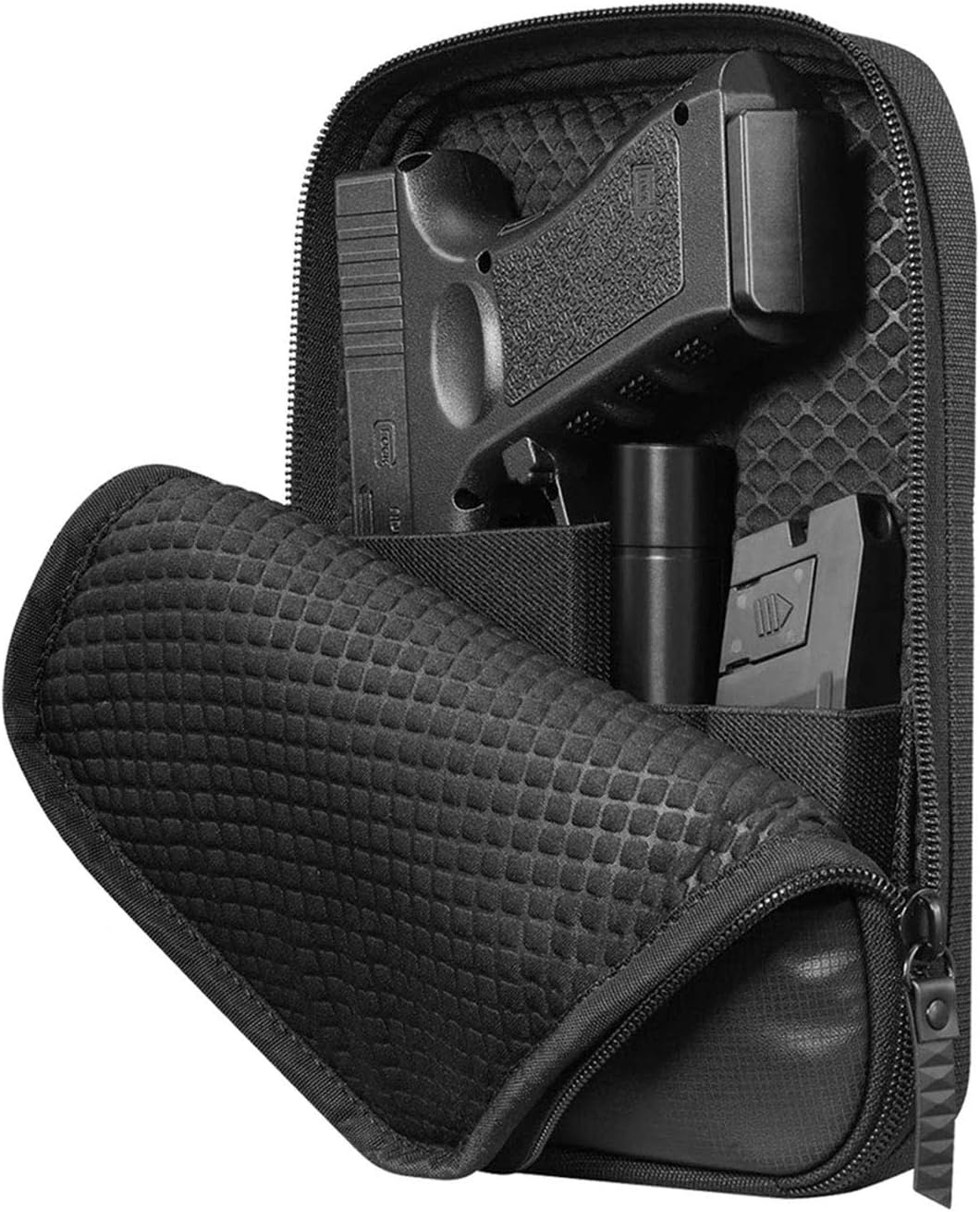 LIVIQILY Concealed Carry Pistol Cases Outdoor Tactical Holster Fanny Pack Gun Pouch Waist Pocket Hip Belt Bag Wallet for Handgun (Black): Sports & Outdoors