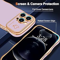 Hython for iPhone 12 Pro Max Case Cute Curly Wave