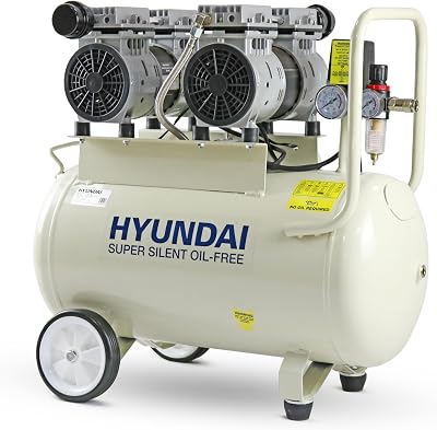 Hyundai 50L Portable Air Compressor 750W 2HP Oil Free Direct Drive 118psi
