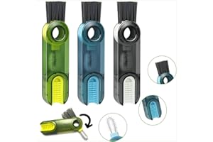 CRAFTINAROUND 3 in 1 Cup Lid Cleaning Brush Set Multifunctional Bottle Brush Cleaner Tiny Bottle Cup Lid Brush Straw Cleaner Tools Mini Silicone Bottle Cup-Holder Cleaner