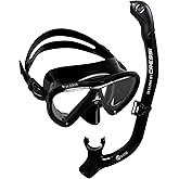 CRESSI Adult Snorkeling Set in Comfortable Pure Silicone - Mask & Semi-Dry Snorkel | Ikarus & Orion