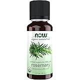 NOW Essential Oils, Organic Rosemary Oil, Purifying Aromatherapy Scent, Steam Distilled, 100% Pure, Vegan, Child Resistant Ca