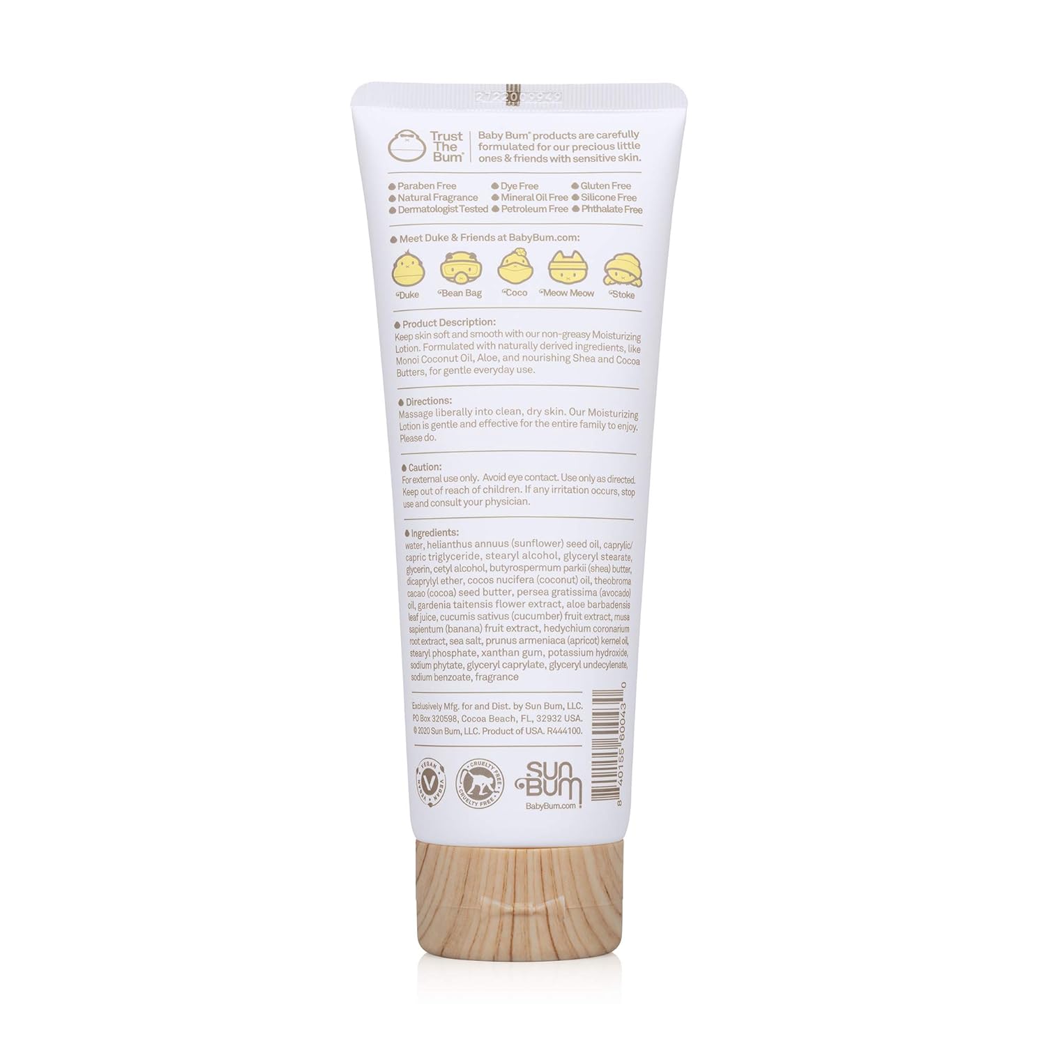 Baby Bum Everyday Lotion | Moisturizing Baby Body Lotion for Sensitive Skin with Shea and Cocoa Butter| Banana Coconut | Gluten Free and Vegan | 8 FL OZ: Baby