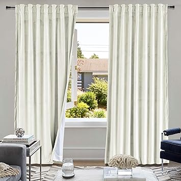 Amazon Com Cololeaf Back Tab And Rod Pocket Curtains Blackout