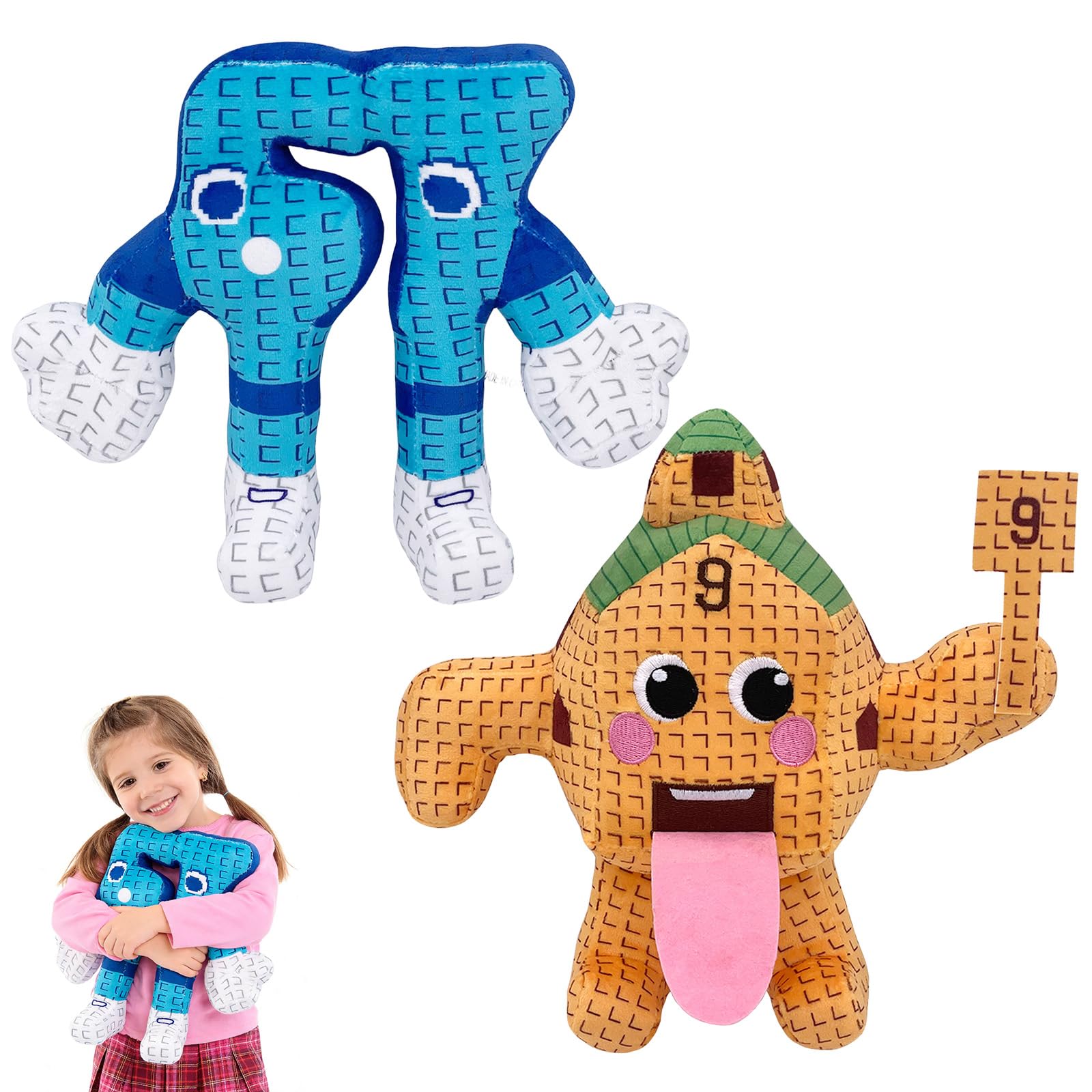 9.8” Steal a Brainrot Plush Cute Italian 67 Tralalero Shark Strawberry Elephant Stuffed Animals, Soft Emotional Support Plushie Toy for Decoration, Collection, And Fans Gift (67 Esok Sekolah) — image 1