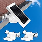 Didalo 2 Pack Gutter Mount Compatible for Ring Solar Panel, 360&deg;Adjustable Universal Panel Gutter Mount for Ring, Arlo, Eufy, Wyze, Reolink Solar Panels (Solar Panel Not Included)