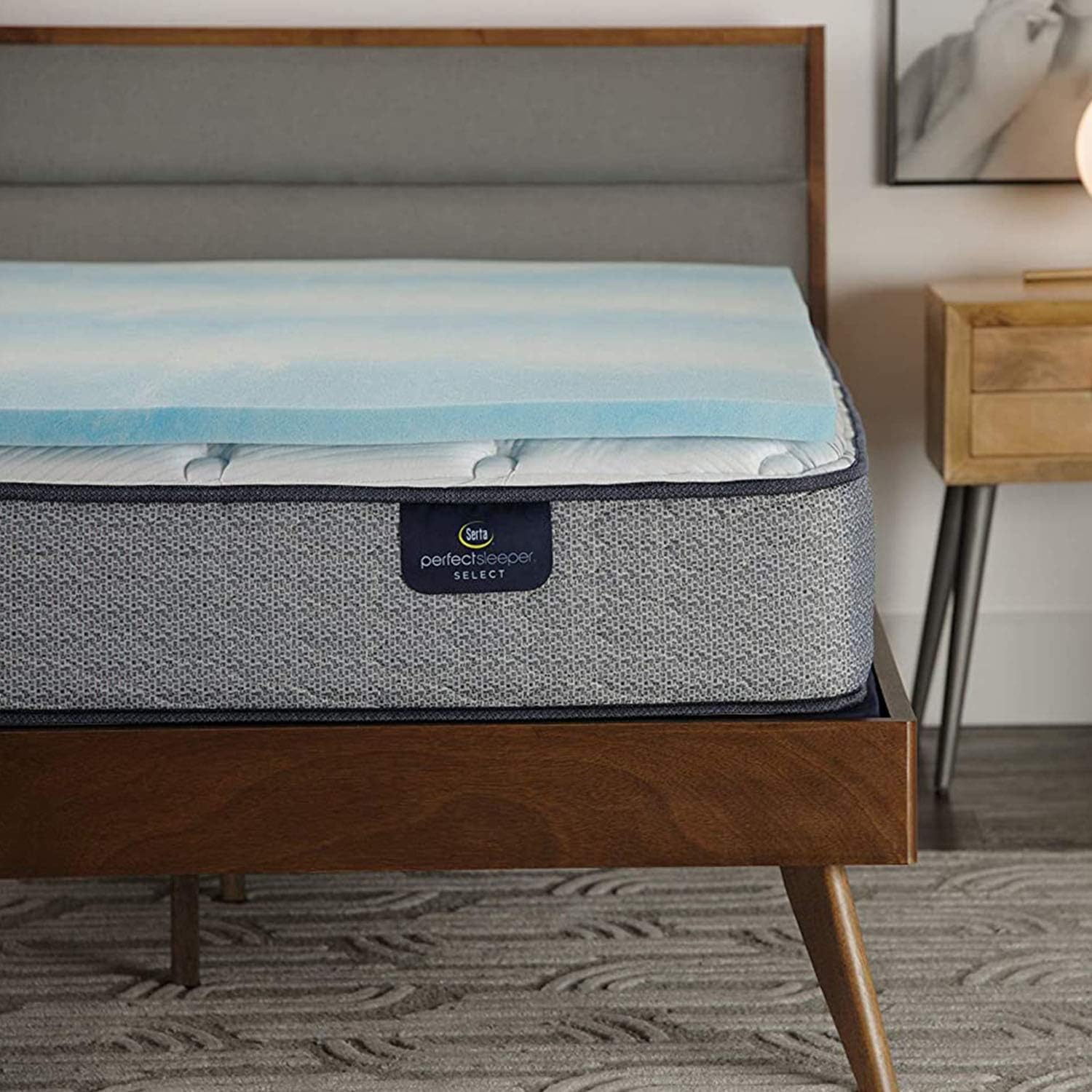 Serta Comfort 1.5-in Gel Memory Foam Mattress Topper