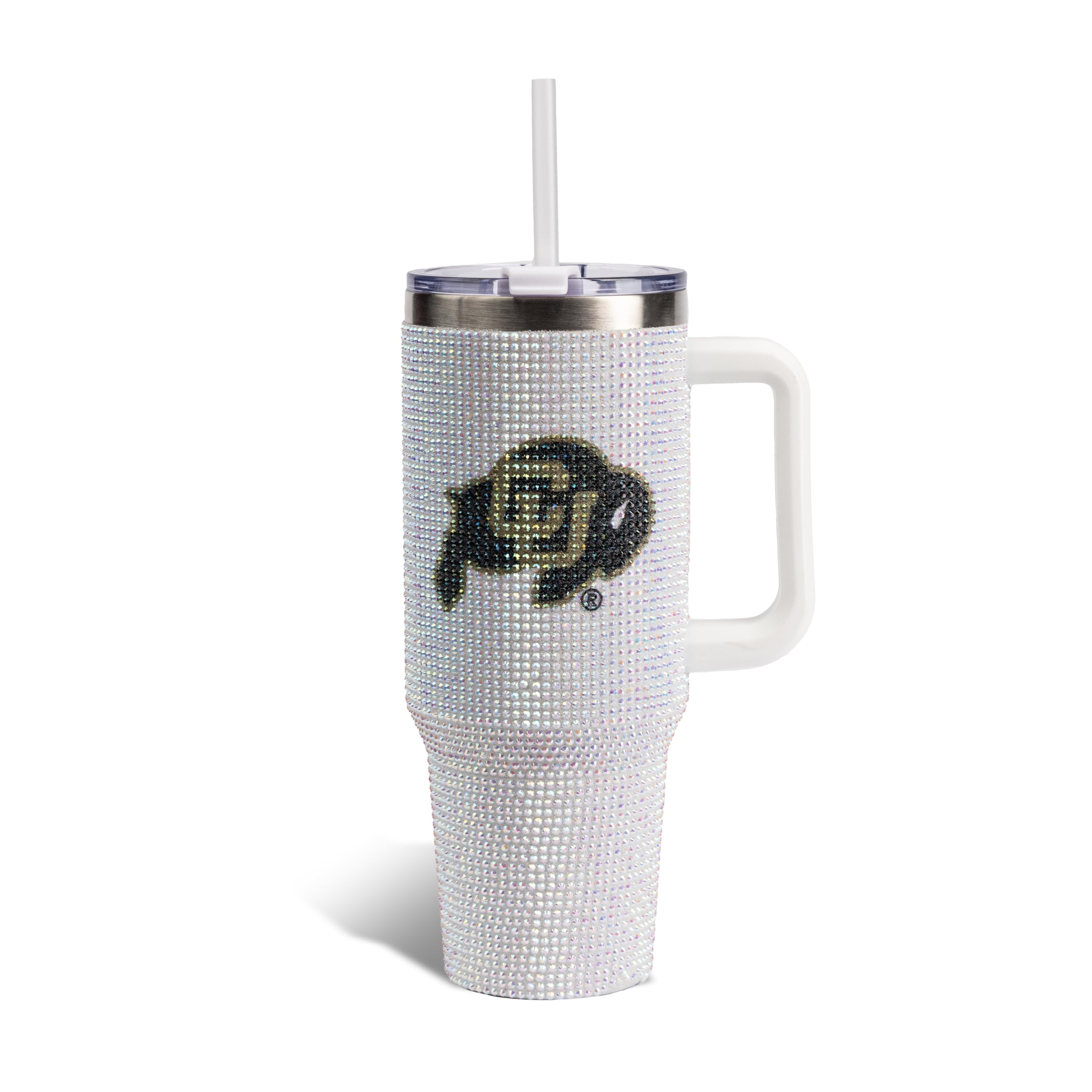 Photo 1 of ***Factory seal***
The Memory Company Officially Licensed 46oz White Bling Game Day Tumbler, University of Colorado, Boulder
