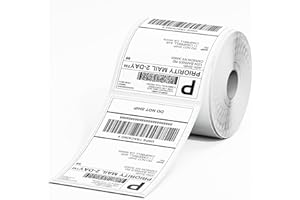 Phomemo 4X6 Thermal Labels - Shipping Labels, Thermal Printer Labels, Roll Labels for Shipping Labels, Address, Mail, Compati