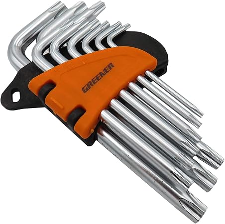 Amazon モーターヘッド トルクスレンチ イジリ止めネジ対応 9サイズセット ヘックスローブレンチセット L型レンチ バイク工具 メンテナンス 車 バイク