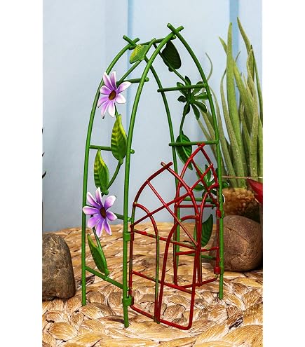Mini-Feengarten Lauben-Schaukel – Metallene Dekoration Für Feengärten, 8 Zoll (ca. 20 Cm) Hoch