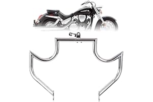 Kinglemc Engine Guard Highway Freeway Crash Bar for Honda VTX 1300 R S C Models 1300R 1300C 1300S (Mustache Silver)