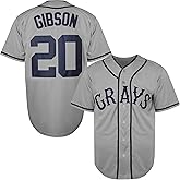 Men's Josh Gibson Jersey,20 Homestead Grays Negro National League Baseball Jersey,Stitched Sports Fan Shirt S-3XL