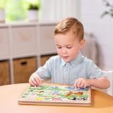 Melissa & Doug Old MacDonald’s Farm Wooden Animal Sound Puzzle for Toddlers 2+ view 2