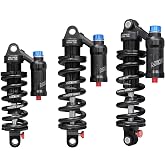 MEROCA 190mm Adjustable Air Spring Coil Over Rear Shock Absorber | 190-265mm, 550LBS Spring, Rebound, Compression, Preload, and Air Pressure (200-300 PSI) Fits MTB/Downhill/eBikes